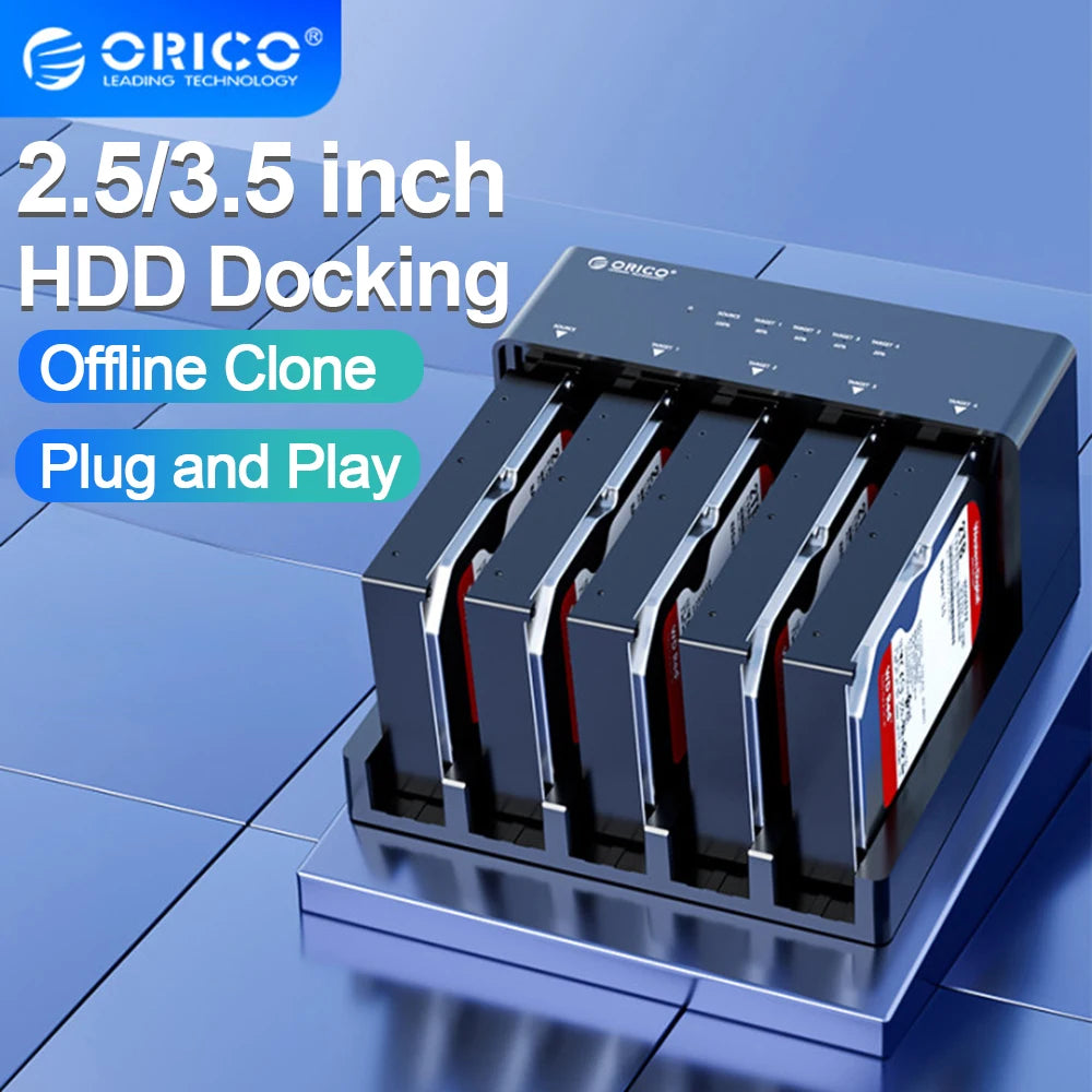 ORICO 2/5 Bay SATA to USB 3.0 HDD Docking Station with Offline Clone Function