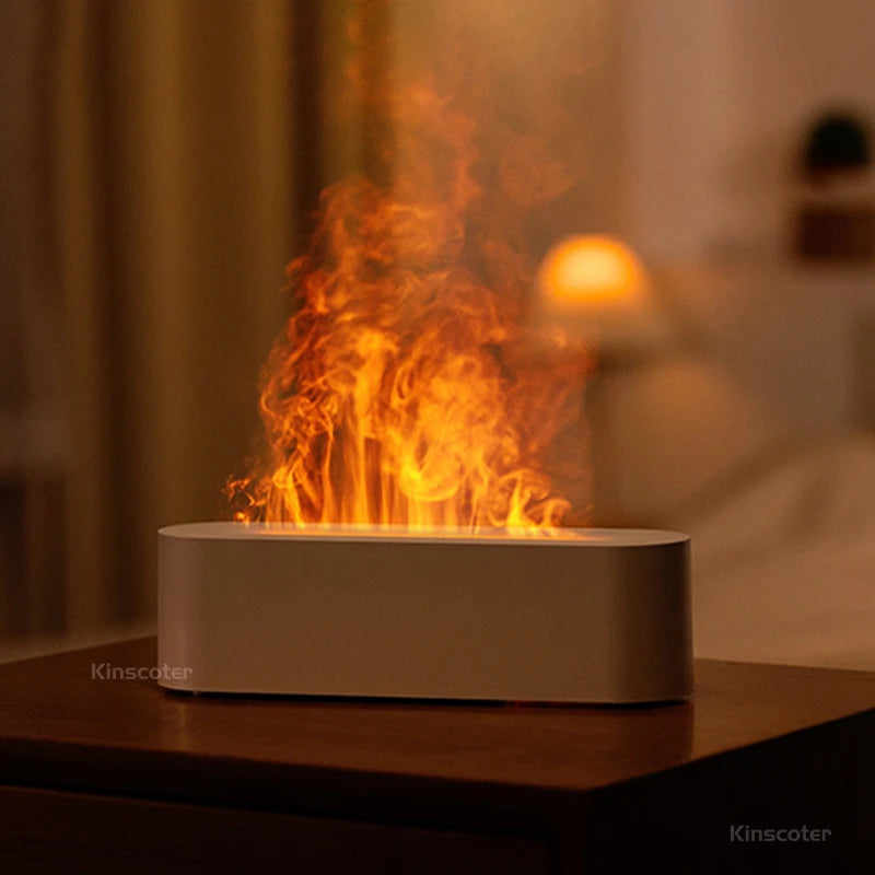 Fireplace Flame Diffuser: Volcano Humidifier for Aromatherapy & Essential Oils